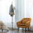 Gold Freestanding Coat Rack with Umbrella Stand
