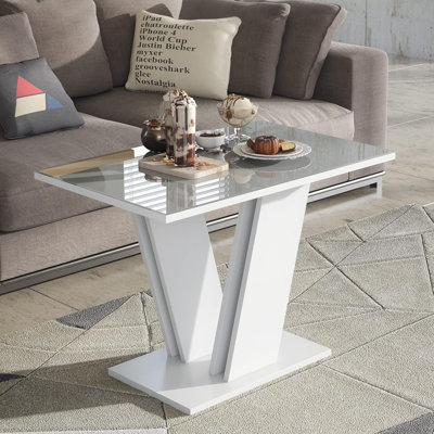 Carolee Cross Legs Coffee Table