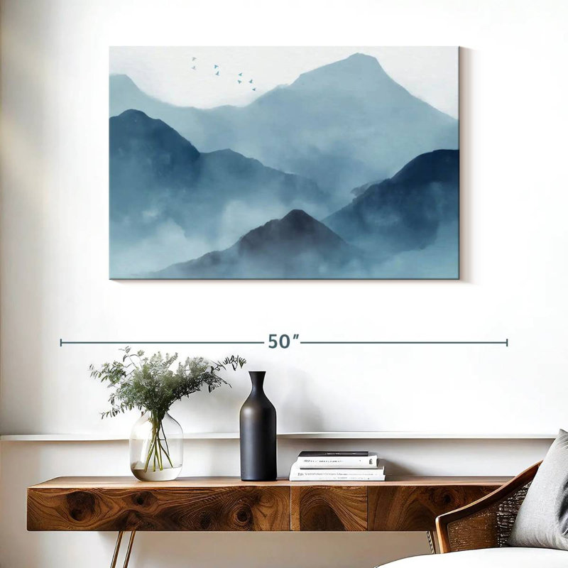 Alvord Abstract Mountain Range, 26" H x 39" W