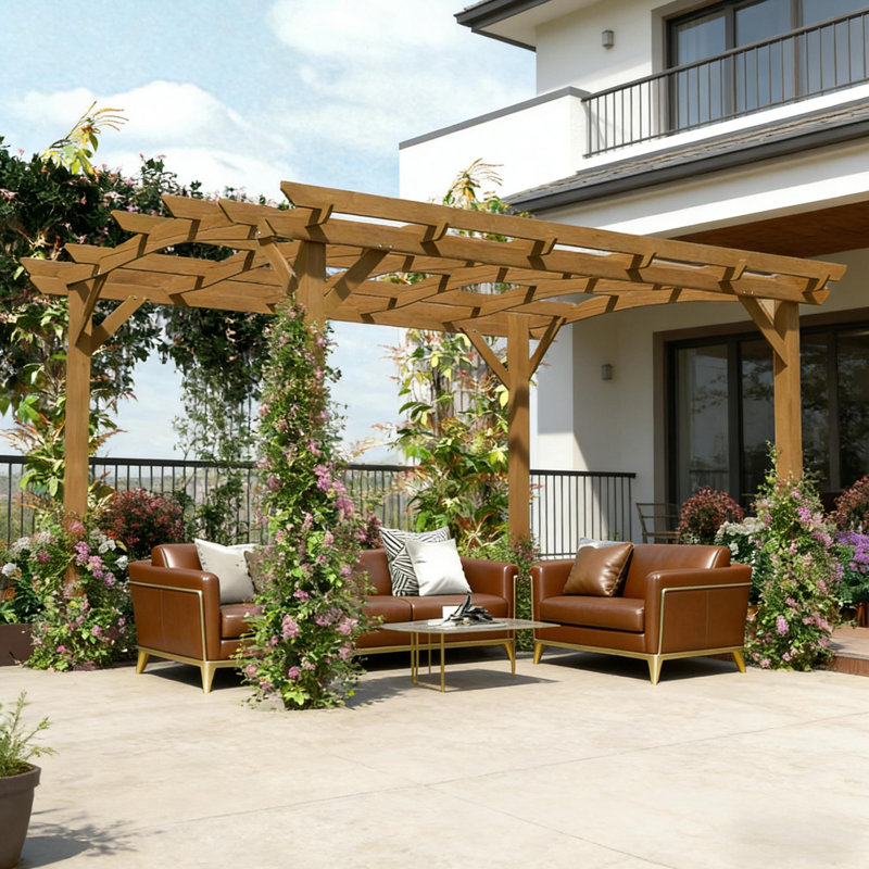 Pergola arquée, treillis de jardin pour l'extérieur