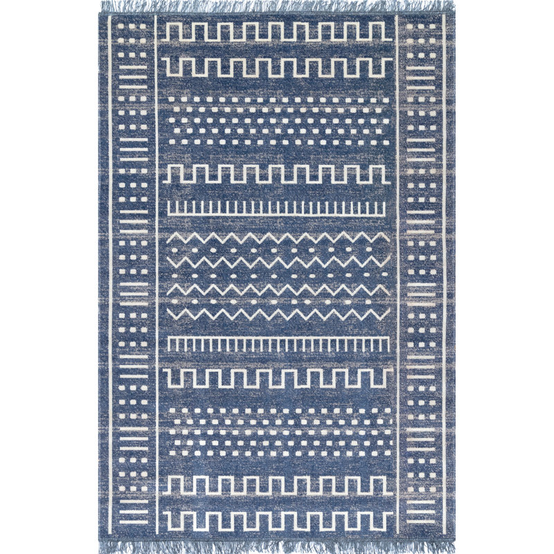 Tapis intérieur / extérieur bleu Myrasol, Rectangle 3 pi x 5 pi 3 po