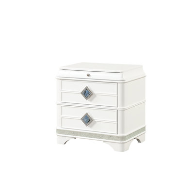 Armoire de chevet blanche Sherine