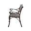 Banc en fonte d'aluminium antique pour l'extérieur