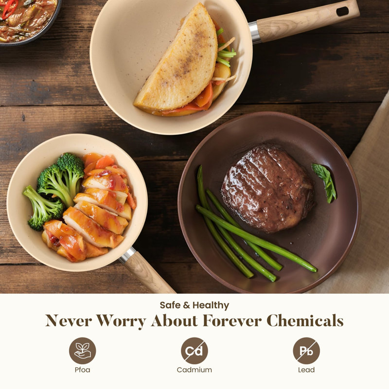 12 - Piece Non-Stick Aluminum Cookware Set