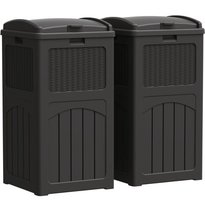 Ensemble de 2 poubelles 35 gallons