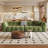 Green Polyester Modular Sofa cushion couch-1519678031