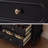 Black Solid + Manufactured Wood Accent Cabinet