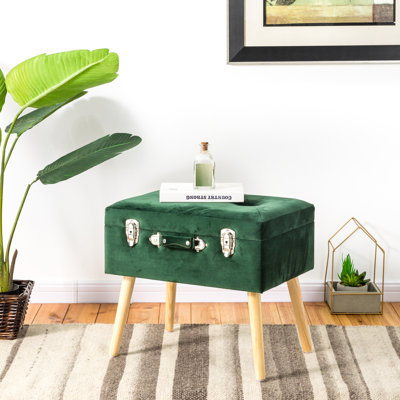 Green Velvet Vanity Stools You'll Love | Wayfair