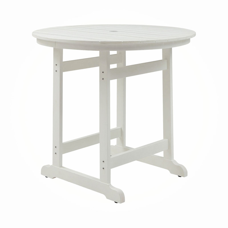 Table d'extérieur 47,24 L x 47,24 l, Blanc mat