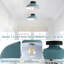 1-Light Industrial Semi Flush Mount Ceiling Light-495739654