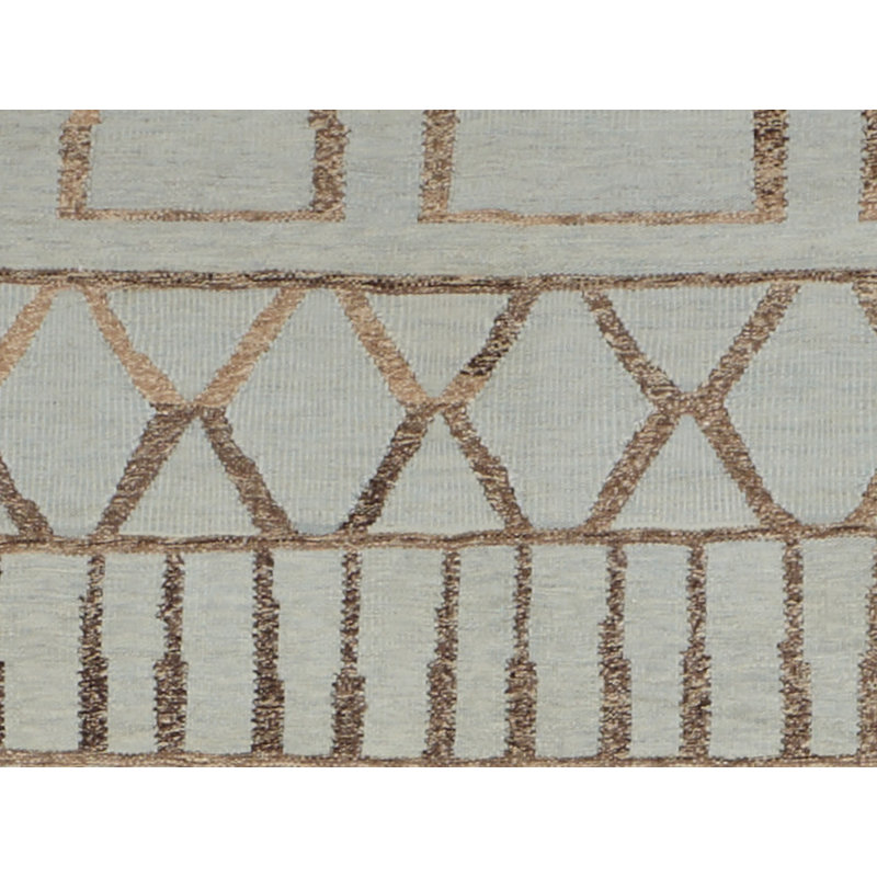 Moroccan Geometric Area Rug in Gray