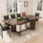 Extendable Dining Table for 6-10 Person, 59''-86.6'' Modern Farmhouse Wooden Kitchen Table, Rectangle Expandable Dining Room Table, Large Expanding Table w/Removable Leaves Space Saving-1562993667