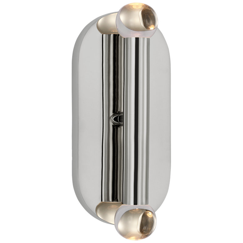 Rousseau 2 - Light LED Bath Bar, Polished Nickel