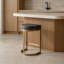 Tabouret noir Aurelia Luxe