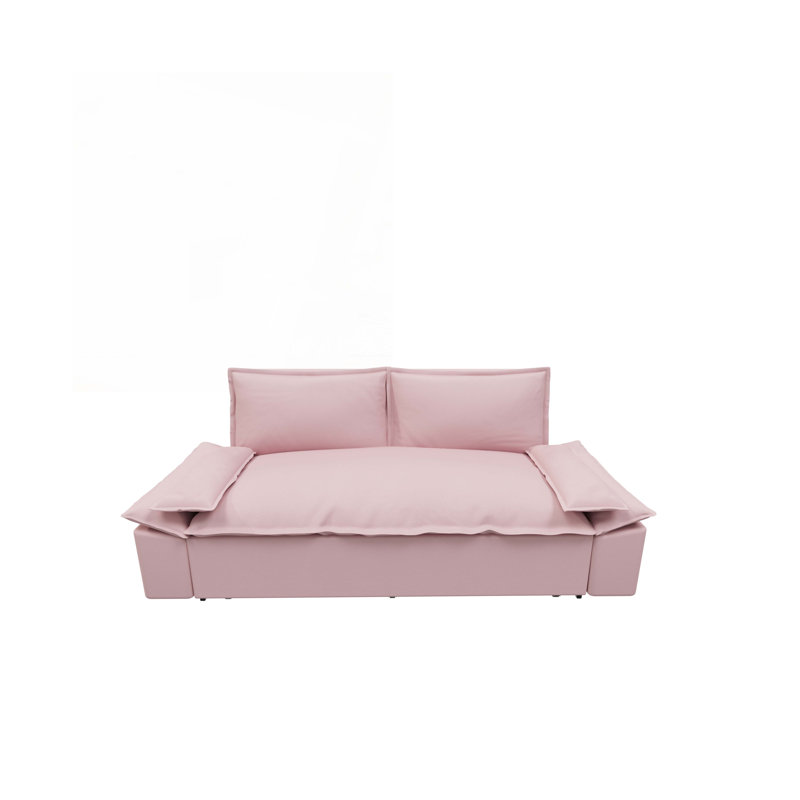 Pull Out Sofa Bed, Pink