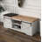 Entryway Shoe Bench With Sliding Door Cushion Adjustable Shelf