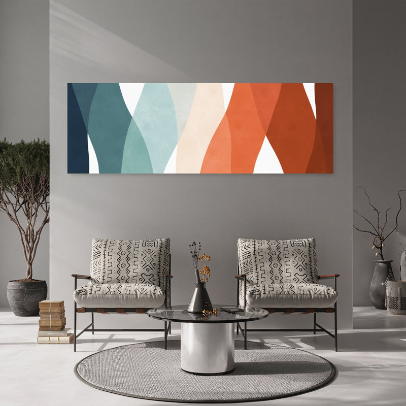 Art mural contemporain contemporain abstrait, H 60 po x l 20 po