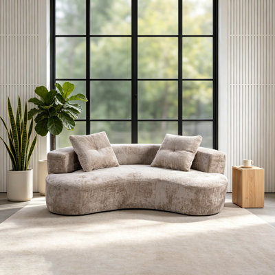Linen Modular Sectional Sofa with Metal Legs, 3-Seat Couch with Customizable L-Shape Layout for Small Apartments – Medium Firm, Easy Assembly