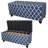Storage Bench With Moroccan Stripes Decor