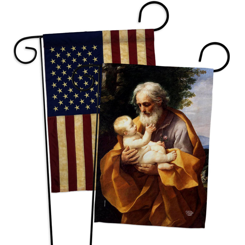 Drapeau de jardin 2 côtés en polyester 18,5 x 13 po