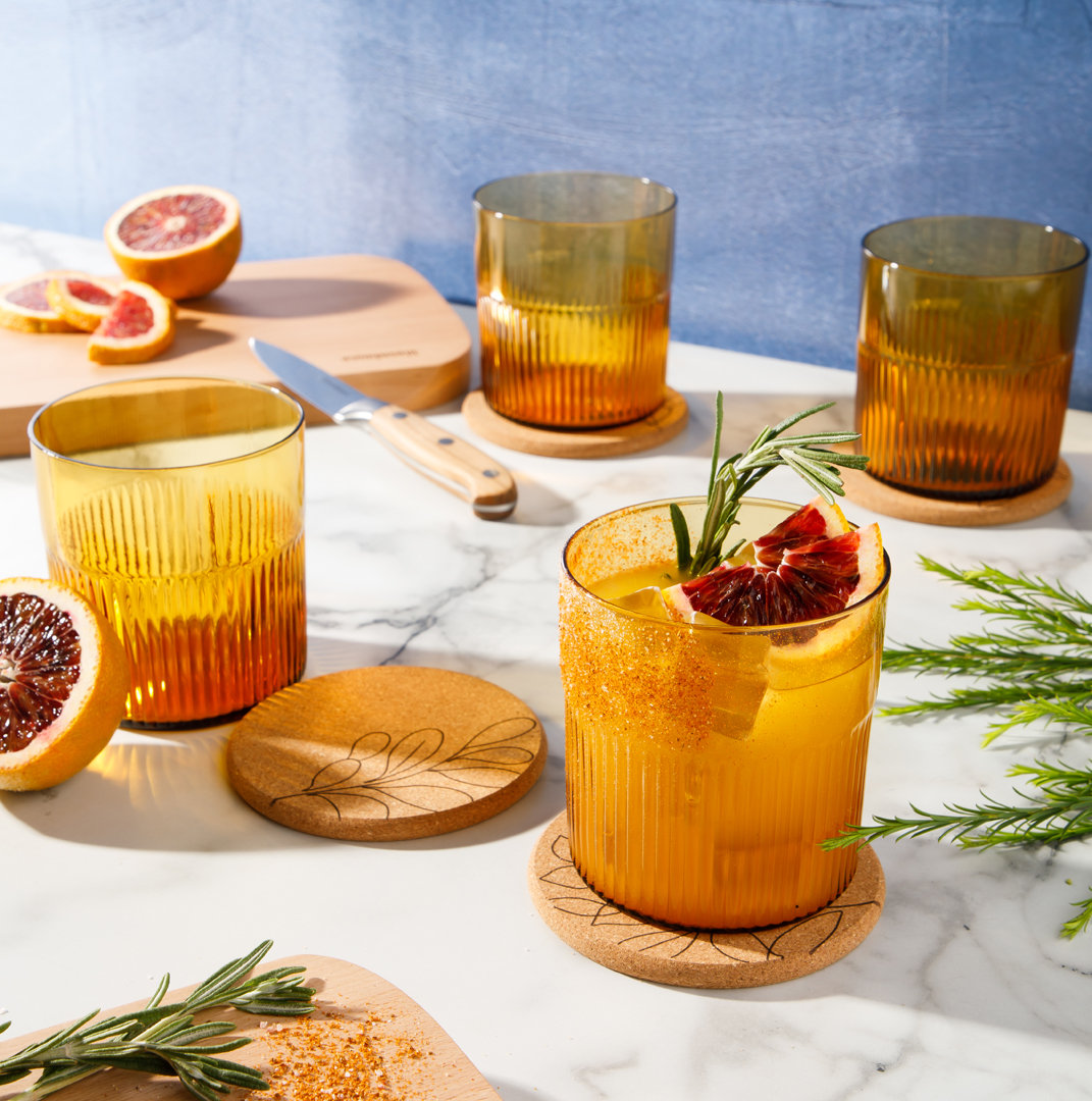 Lyon Sky Whiskey Glass, Tumeric Yellow