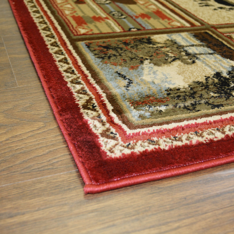 Haysi Southwestern Indoor Rug, Round 5'3"
