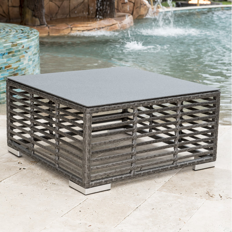 Table basse en verre graphite