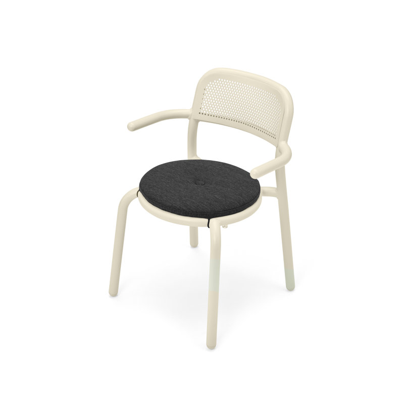 Toní Outdoor Dining Chair Seat Cushion, Thunder Gray