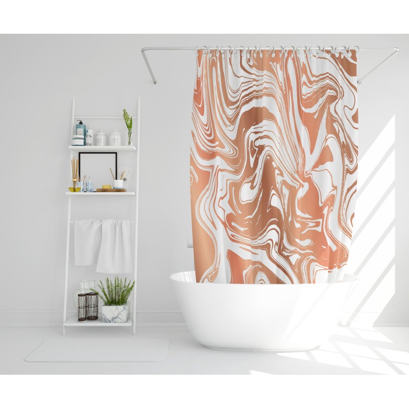 Barros Polyester Shower Curtain Set, 168cm H x 168cm W