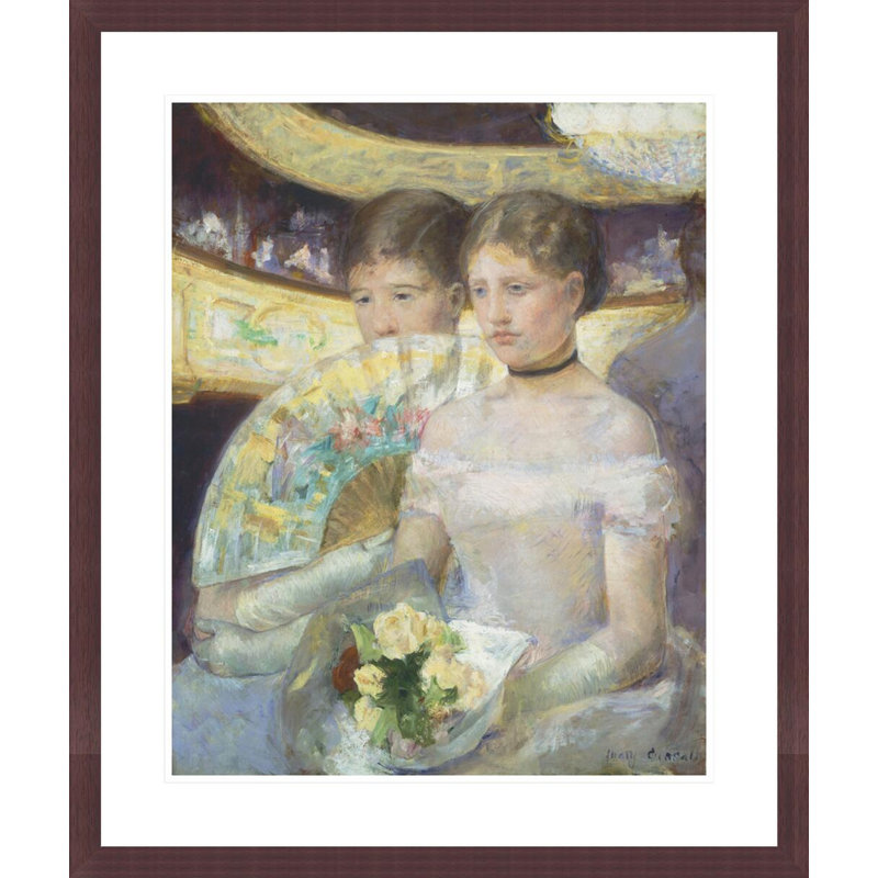The Loge by Mary Cassatt -Framed Giclee Print, H 27,91 po x l 23,5 po