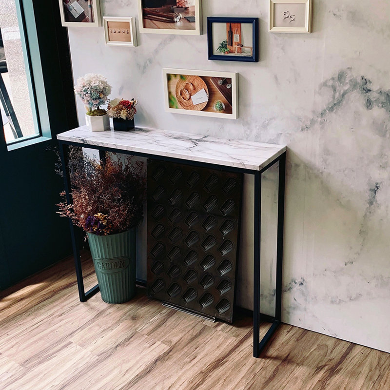 Bromford 36.02'' Console Table, Dark Gray