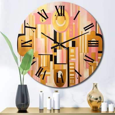 Horloge murale en métal