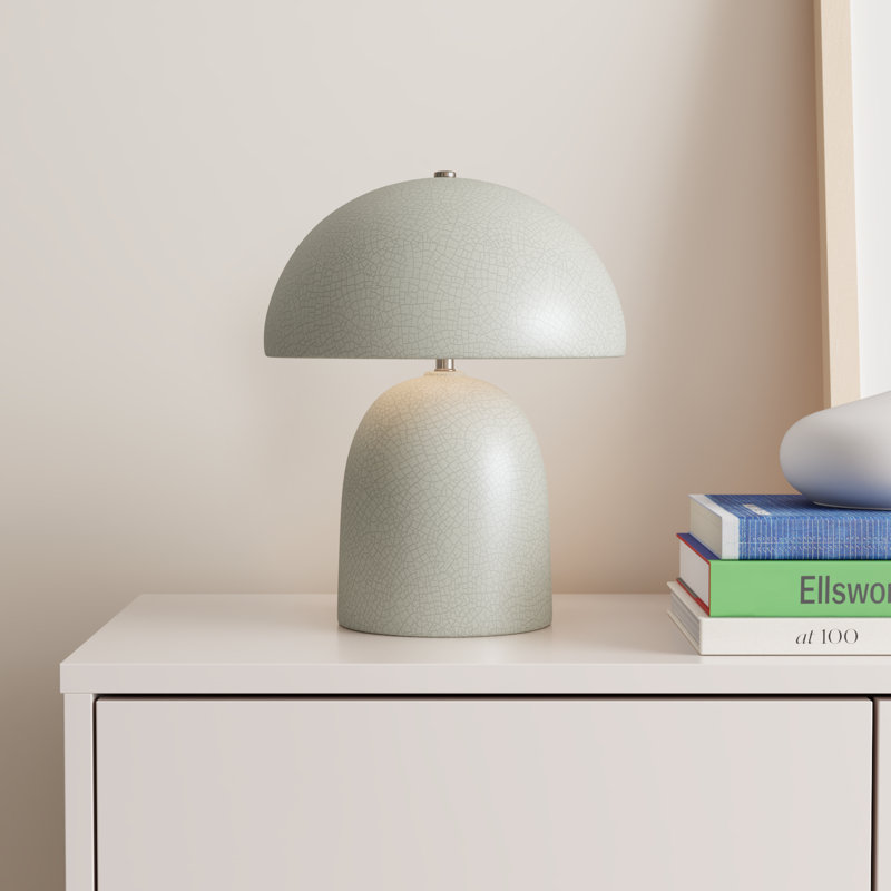 Hardacre Ceramic Table Lamp, White Crackle