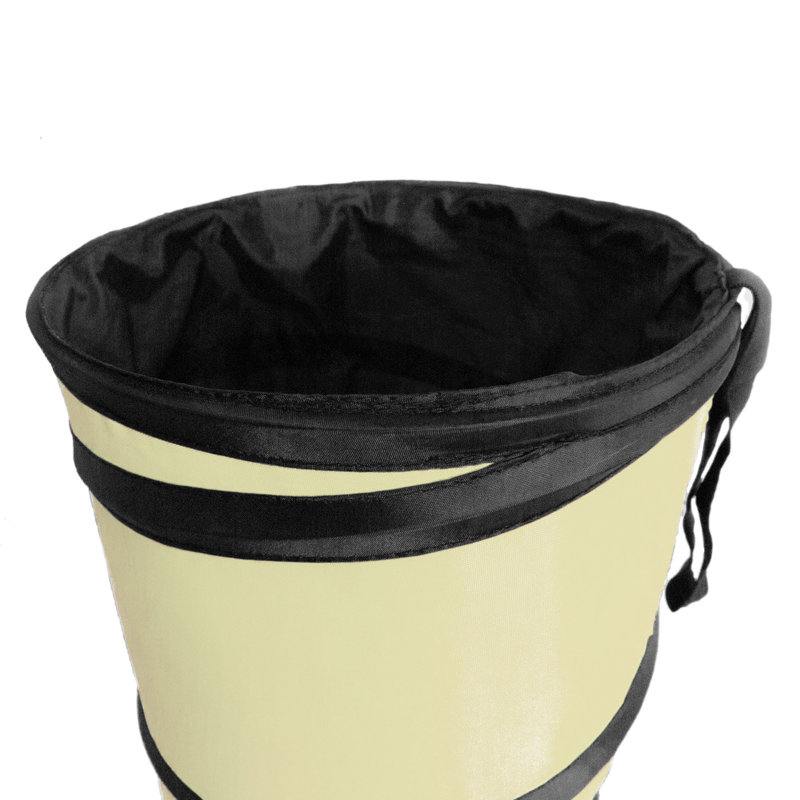 Poubelle pliante, Beige, 3, H 12 po x l 9,5 po x P 9,5 po
