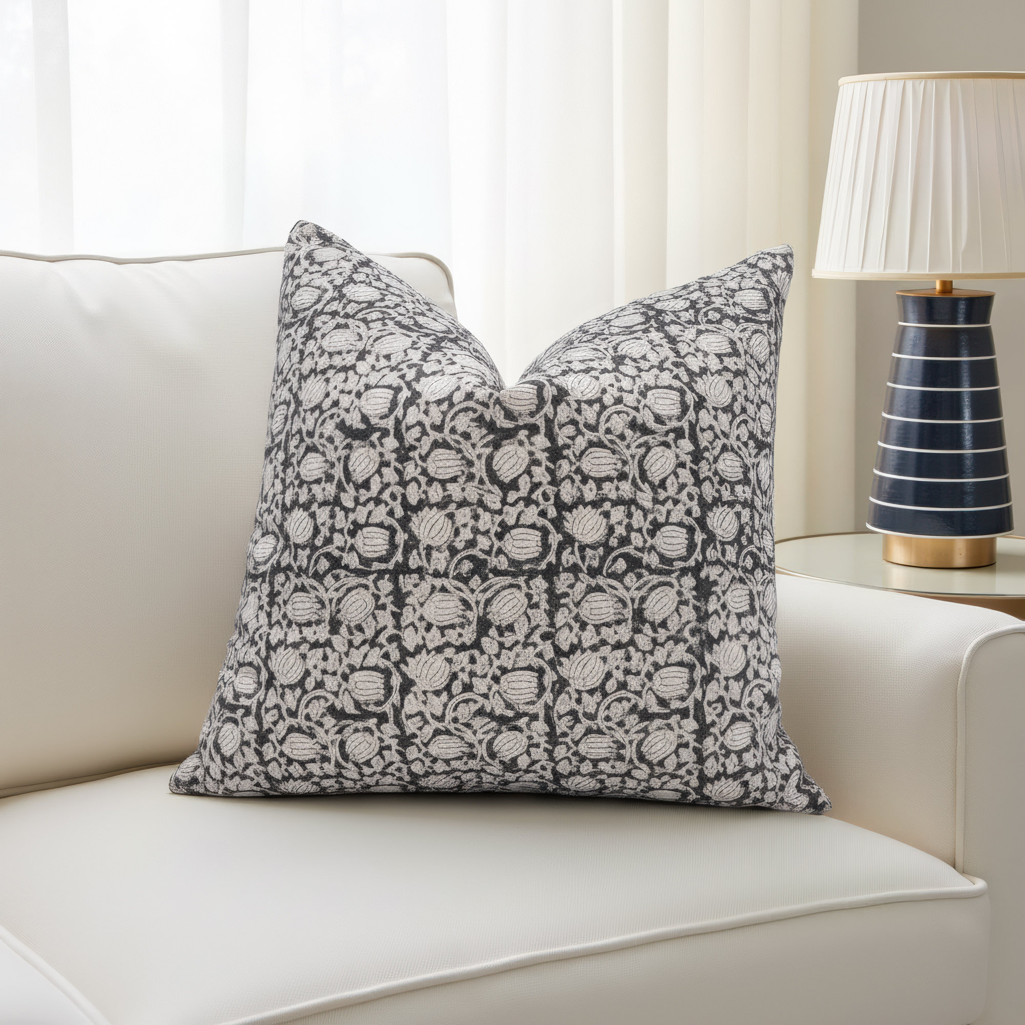 Wilkes Cotton Indoor/Outdoor Pillow Cover, 36" x 14"