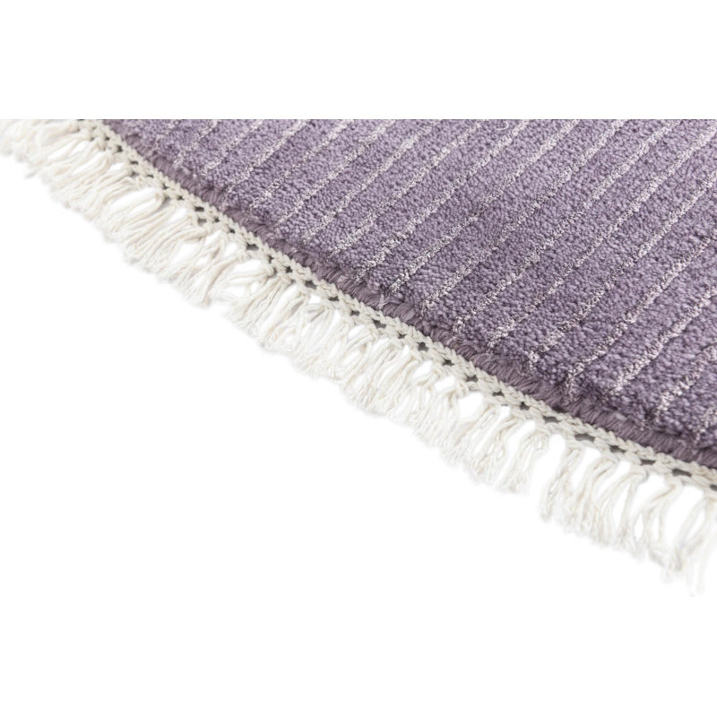 Tapis rond rond violet