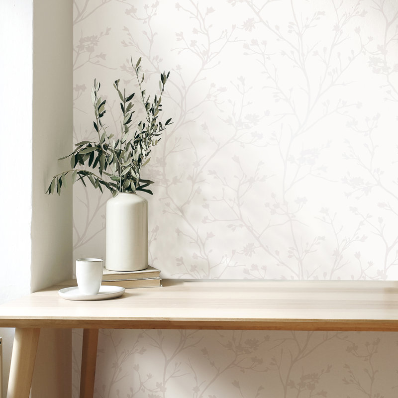 Papier peint Cosima White Sprig