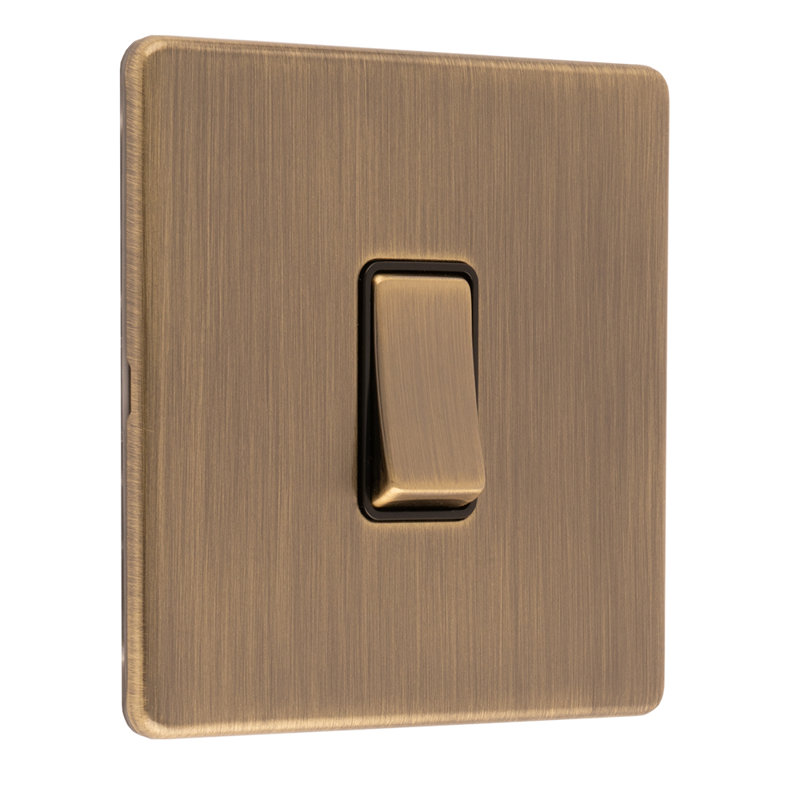 3Mm Slim Profile - Light Switch, Antique