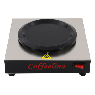 Portable Coffee Warmer Commercial Electric Hot Plate for Coffee Pots, Beverage Heater for Cafés, Lounges, and Catering