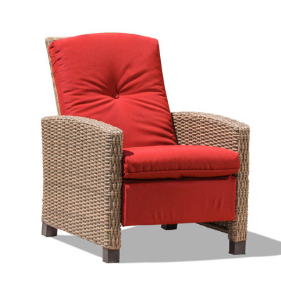 Méridienne de patio réglable et confortable, rotin durable, design moderne, intérieur et extérieur