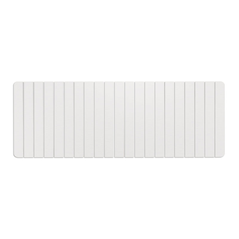 Dianeli Water Resistant Kitchen Mat, Natural White