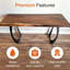 Pieds de table de bout Cleo