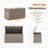 Furmax 48.6 " W 100 Gallons Water Resistant Resin Lockable Deck Box-93488470