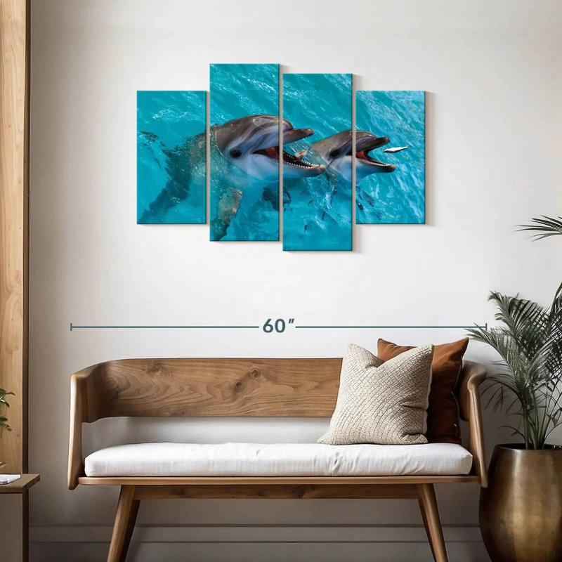 Brampt Cute Dolphins, 27" H x 43" W