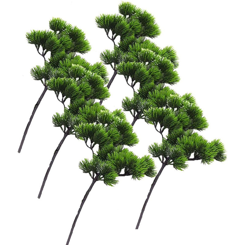 Paquet de 6 aiguilles de pin artificielles, branches de pin de ...
