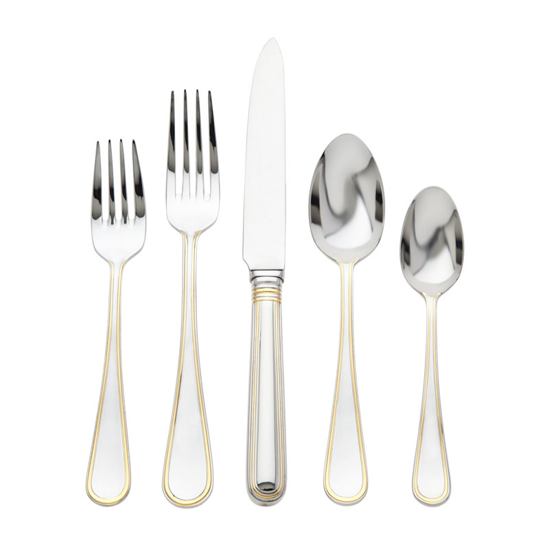 Ricci Argentieri Ricci Argentieri Ascot Stainless Steel Flatware Set - Service for 4