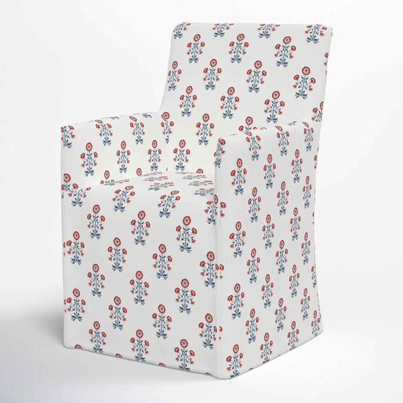 Chaise Ivika, Cappy rouge à motif floral