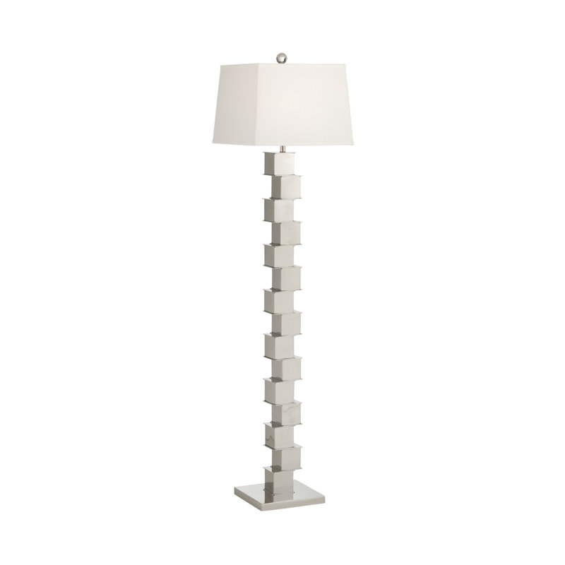 The Square Mile 64'' Polished Nickel Traditional Floor Lamp