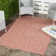 Tommy Hooked Red Indoor/Outdoor Rug