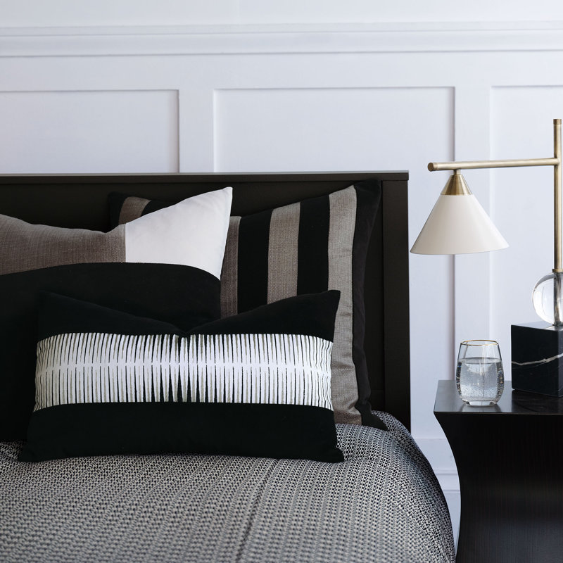 Zac Square Pillow Cover & Insert, Faux Down